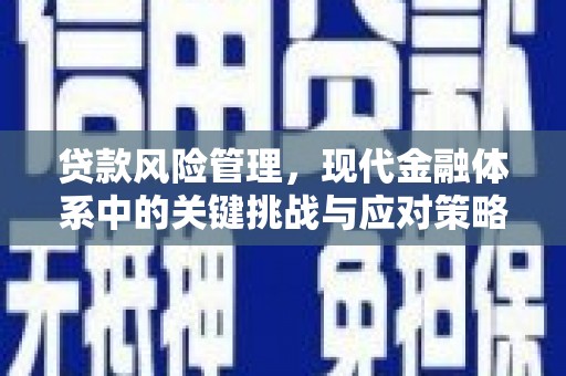安县贷款风险管理，现代金融体系中的关键挑战与应对策略