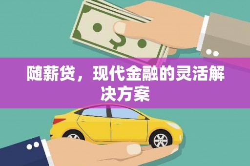 安县随薪贷，现代金融的灵活解决方案