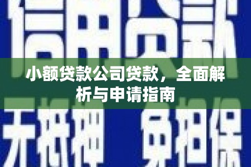 安县小额贷款公司贷款，全面解析与申请指南