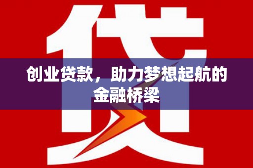 安县创业贷款，助力梦想起航的金融桥梁