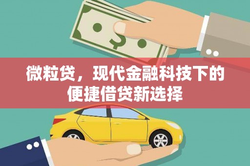安县微粒贷，现代金融科技下的便捷借贷新选择