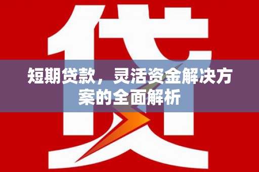 安县短期贷款，灵活资金解决方案的全面解析