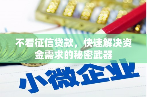 安县不看征信贷款，快速解决资金需求的秘密武器