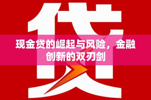 安县现金贷的崛起与风险，金融创新的双刃剑