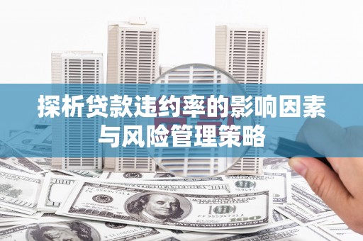 安县探析贷款违约率的影响因素与风险管理策略