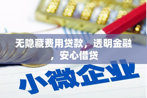 安县无隐藏费用贷款，透明金融，安心借贷