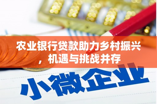 安县农业银行贷款助力乡村振兴，机遇与挑战并存