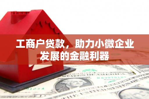 安县工商户贷款，助力小微企业发展的金融利器