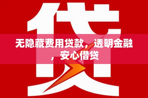 安县无隐藏费用贷款，透明金融，安心借贷