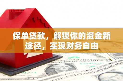 安县保单贷款，解锁你的资金新途径，实现财务自由
