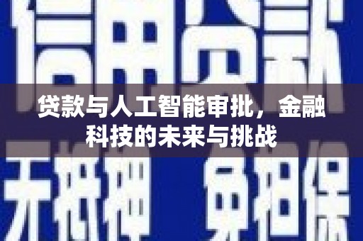 安县贷款与人工智能审批，金融科技的未来与挑战