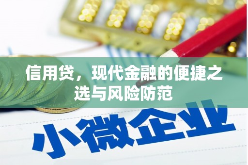 安县信用贷，现代金融的便捷之选与风险防范