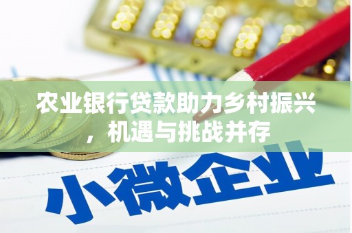安县农业银行贷款助力乡村振兴，机遇与挑战并存