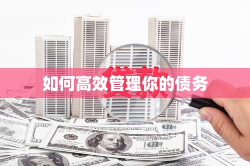 安县如何高效管理你的债务