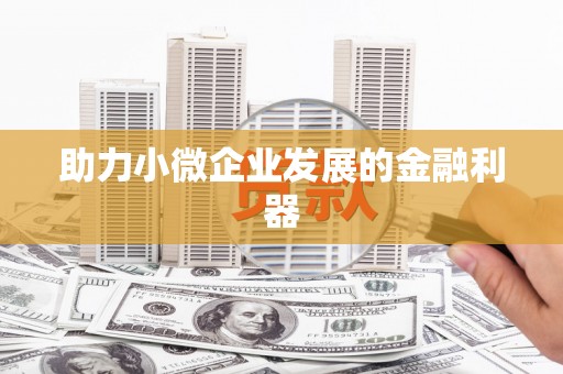 安县助力小微企业发展的金融利器